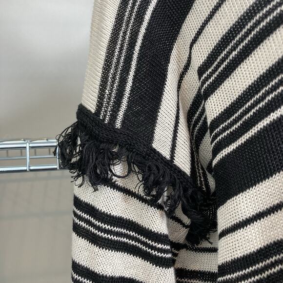 Weekend Max‎ Mara Black White Striped Crew Neck Sweater Est. Size L Old Money - Picture 12 of 14